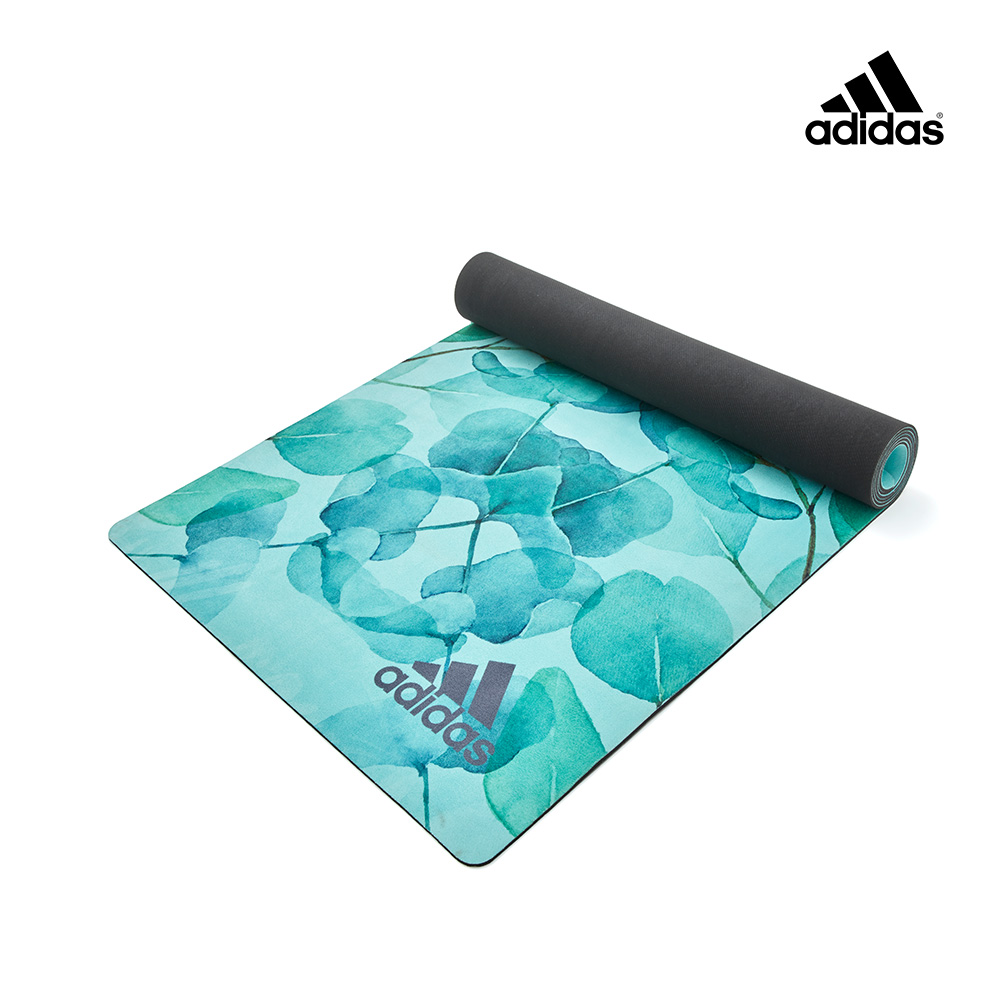 adidas 愛迪達 頂級天然橡膠防滑瑜珈墊-3.2mm (湖水綠), , large