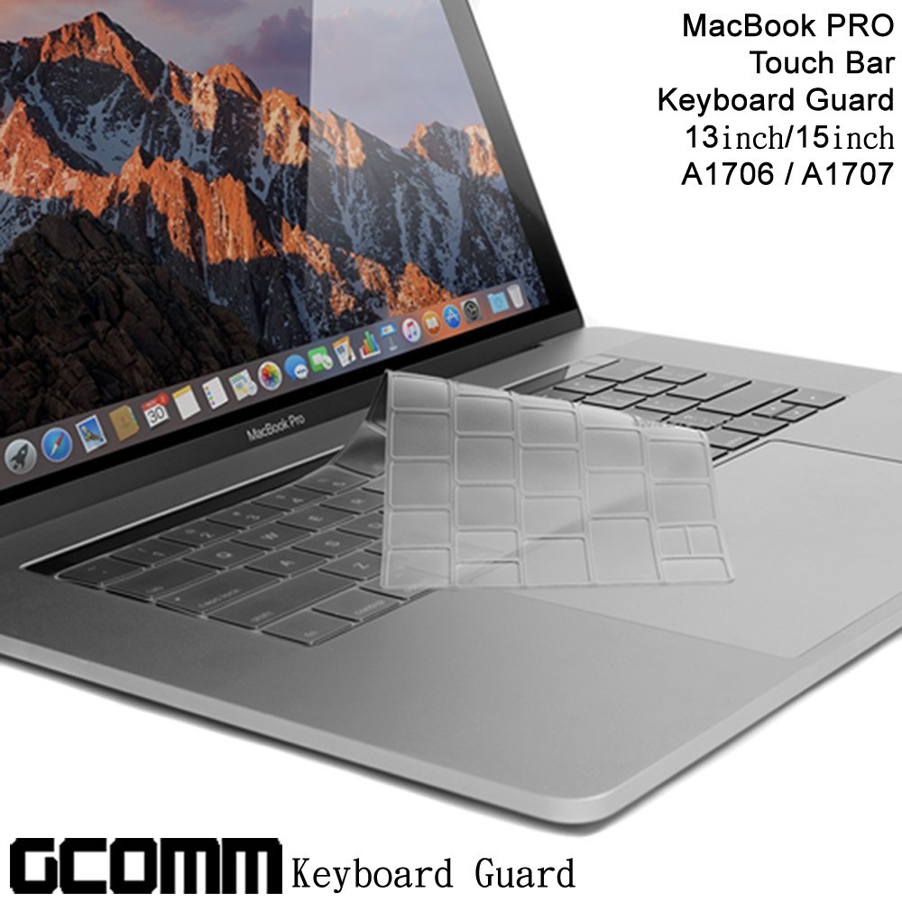 GCOMM Apple MacBook Pro Touch Bar 13吋/15吋 鍵盤保護膜 透明, , large