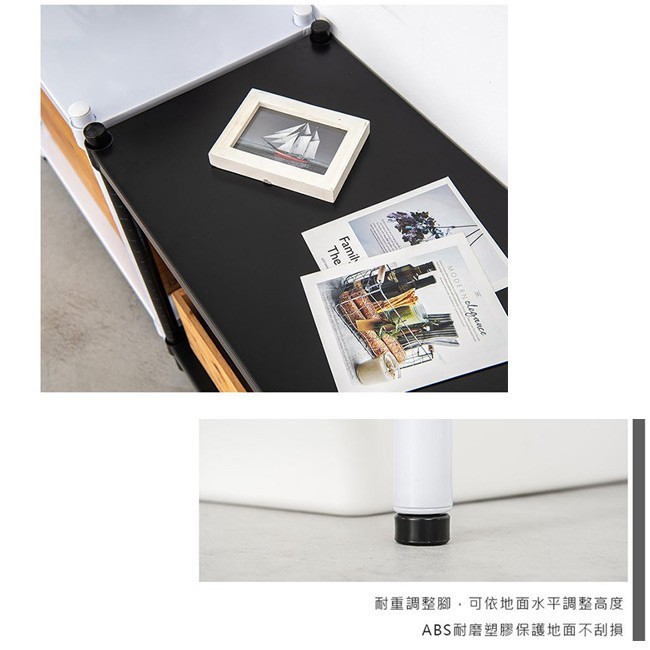 【Y HOUSE】90x45x180cm 5-layer hole-free iron plate storage rack rack iron rack - paint white, , large