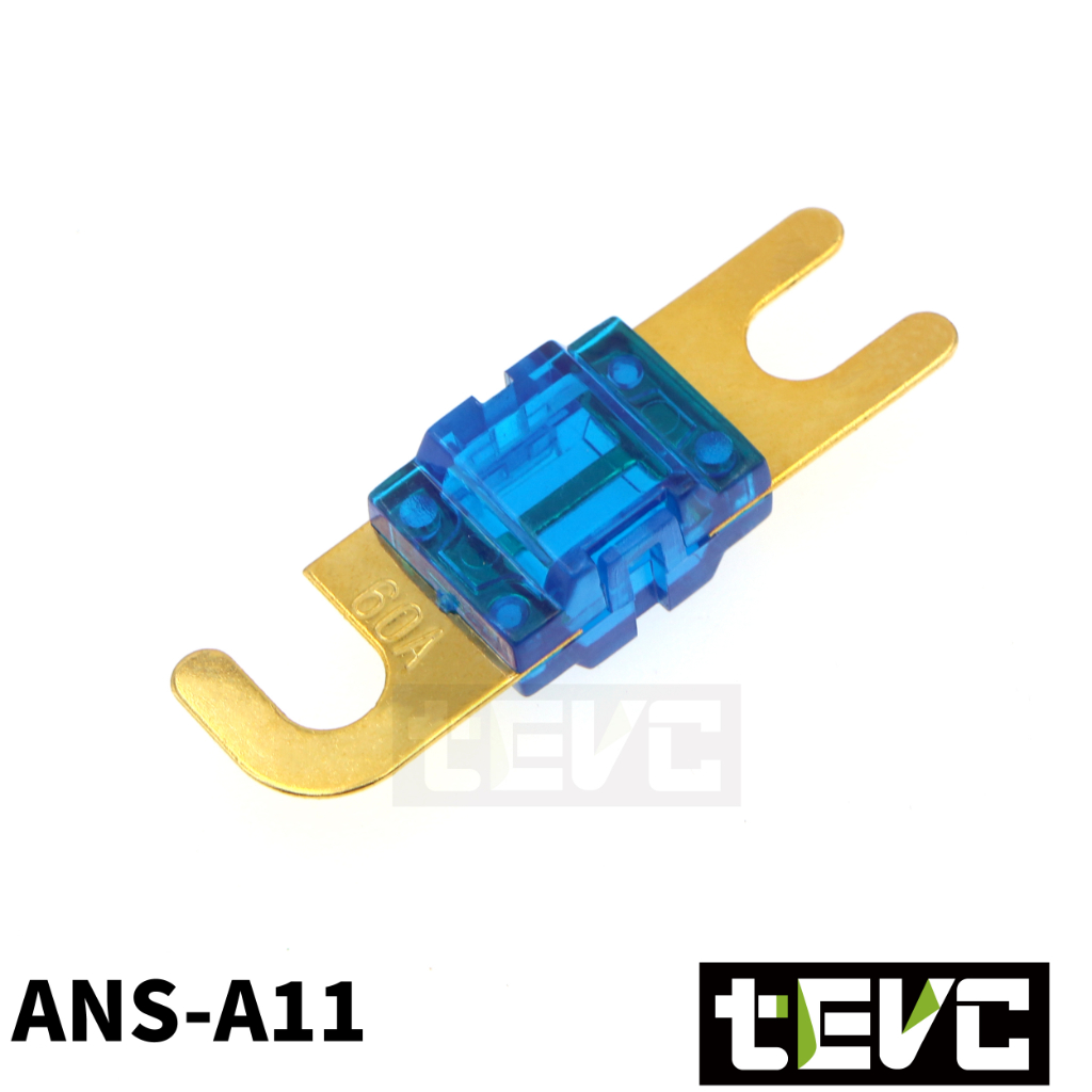 《tevc》ANS A3 一進一出 保險絲座 音響 改裝 車用 專用 單路 熔絲型 ANL型(小號) 保險絲, , large