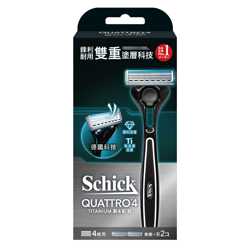 Schick Quattro 4 Titanium-NG Razor, , large