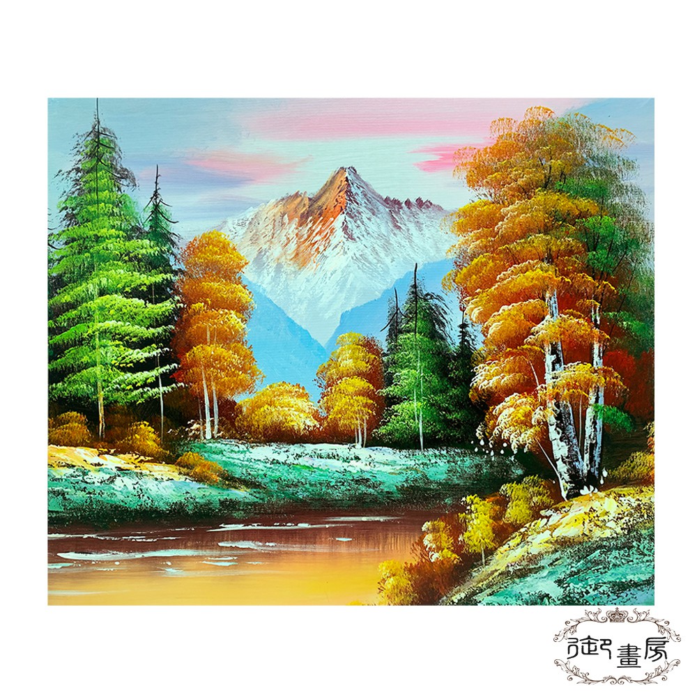 【御畫房】 手繪無框油畫 春色滿園 50x60cm, , large