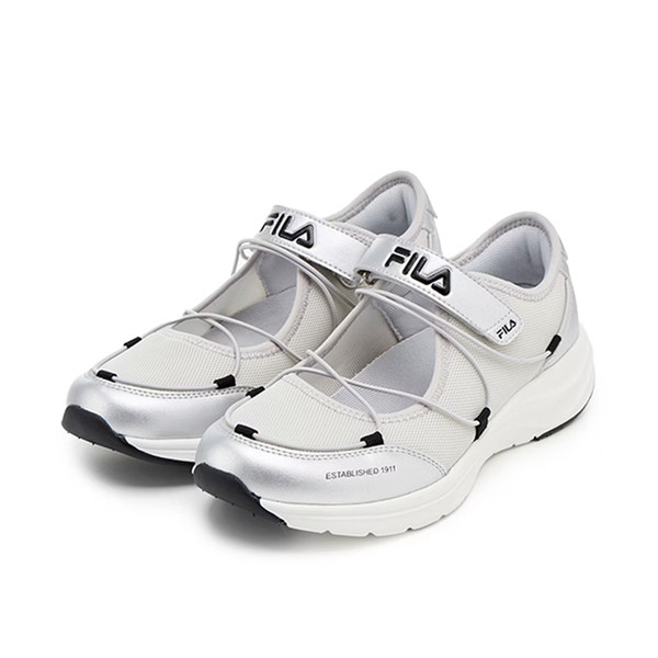 Kixpress-Fila Ballet 女 運動休閒鞋 芭蕾風 銀灰 [5-C949Z-480], , large