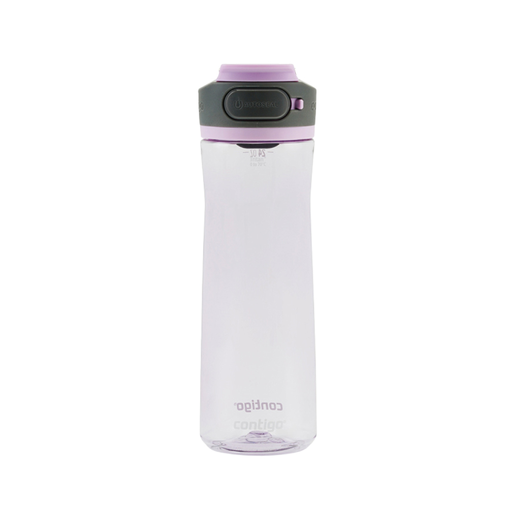 【美國Contigo】Tritan防漏冷水瓶709ml-淺紫(台灣總代理 運動水瓶 水壺), , large