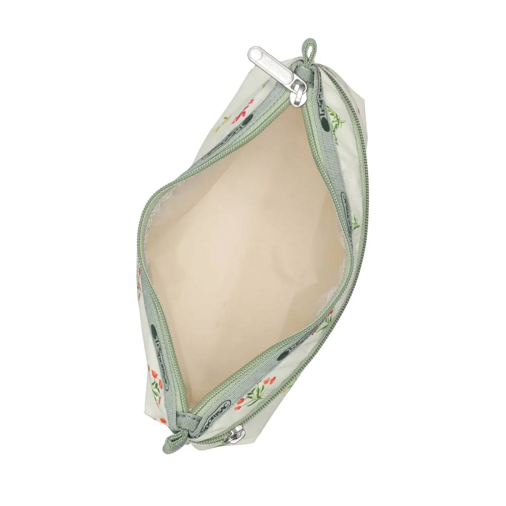 Lesportsac Cosmetic Clutch 雙層拉鍊化妝包 收納袋 盥洗包 女包(盛夏草原), , large