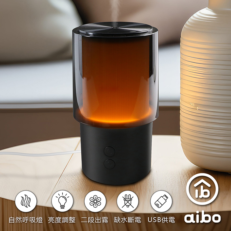 aibo 暖光氣氛燈 USB超音波 香氛水氧機, , large