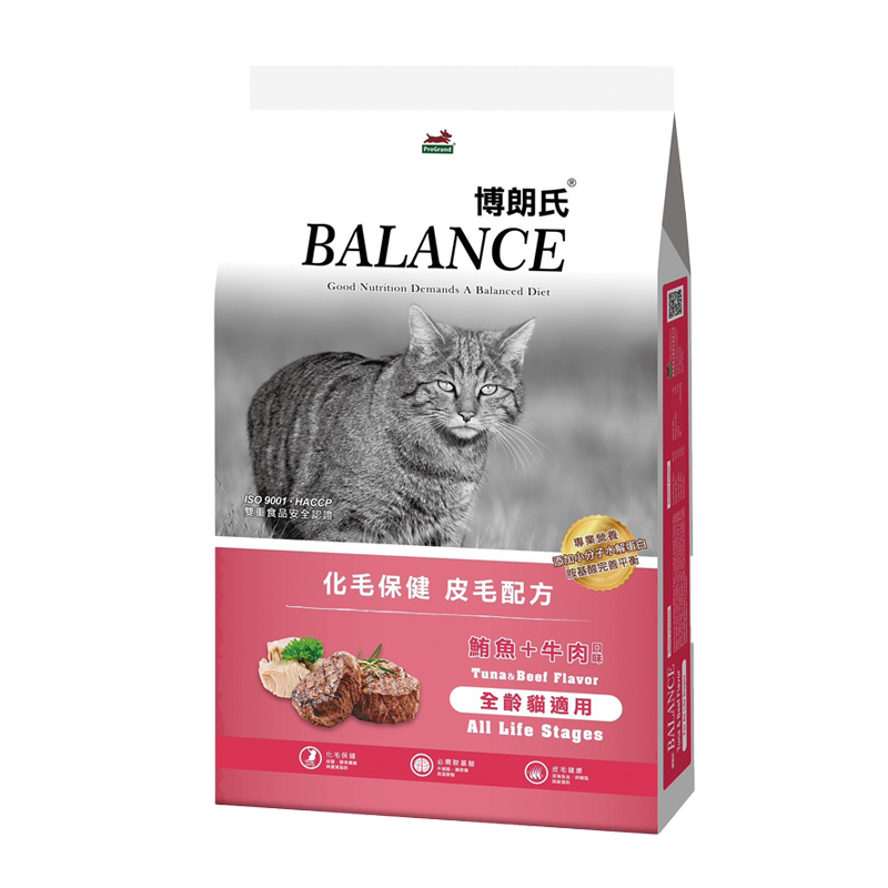 【Balance 博朗氏】全齡貓飼料6kg-化毛保健 皮毛配方（鮪魚+牛肉）, , large