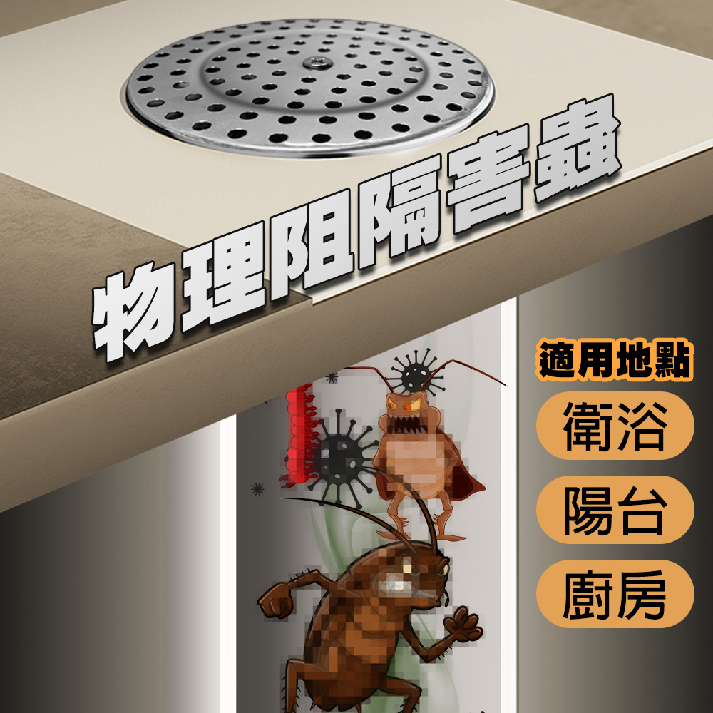 Stainless steel single layer fine mesh cockroach proof water cover, , large