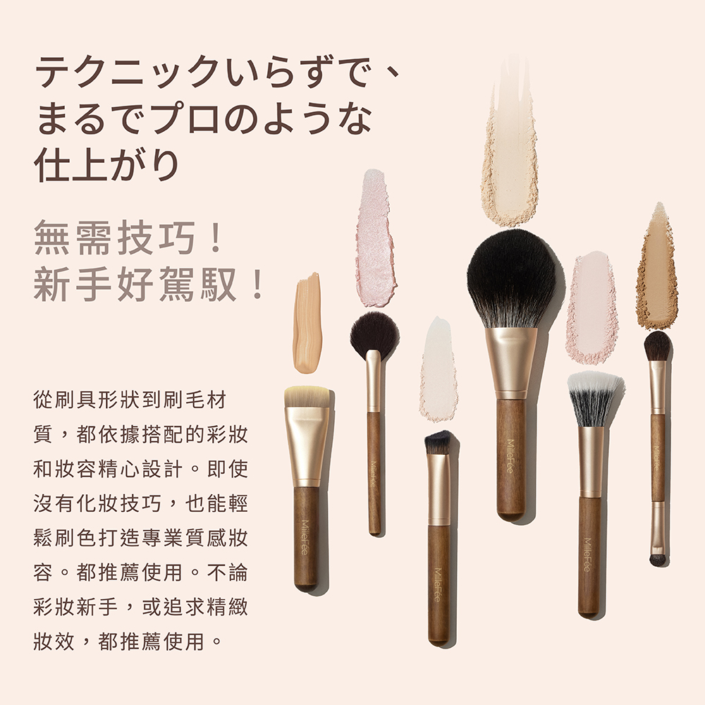 [千康嚴選]MilleF&eacute;e 極致觸感401雙頭眼影刷1入 (EC限定), , large