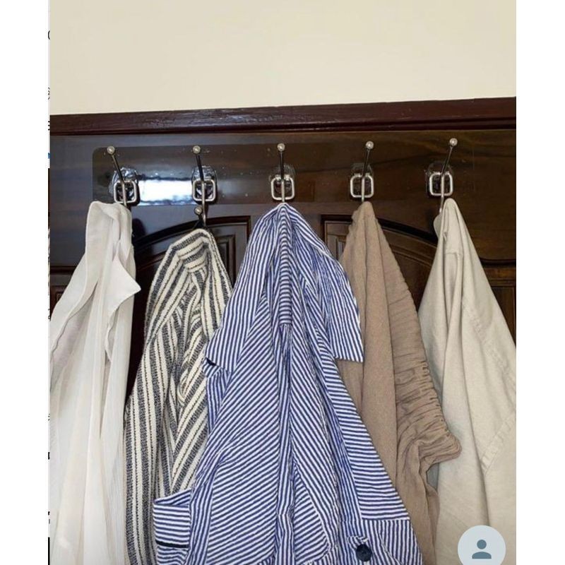 [Beargood sticker] 10-Hook Clothes Rack (304 Stainless Steel), , large