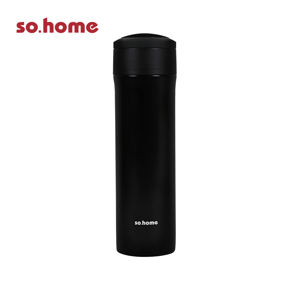【so.home】雙層不鏽鋼玻璃內膽保溫杯 400ml(環保杯/飲料杯/保冰/保溫/隨行杯) 三款任選, , large