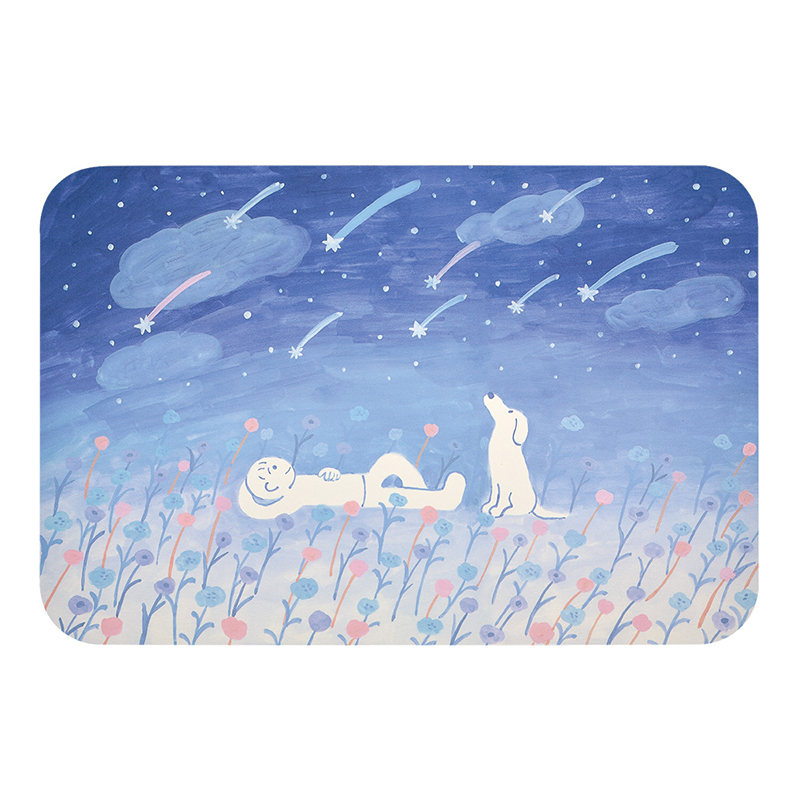 【Monster】 Soft Diatomaceous Earth Absorbent Mat &ndash; Awen Collection (60x40cm) &ndash; A Wish to the Stars, , large