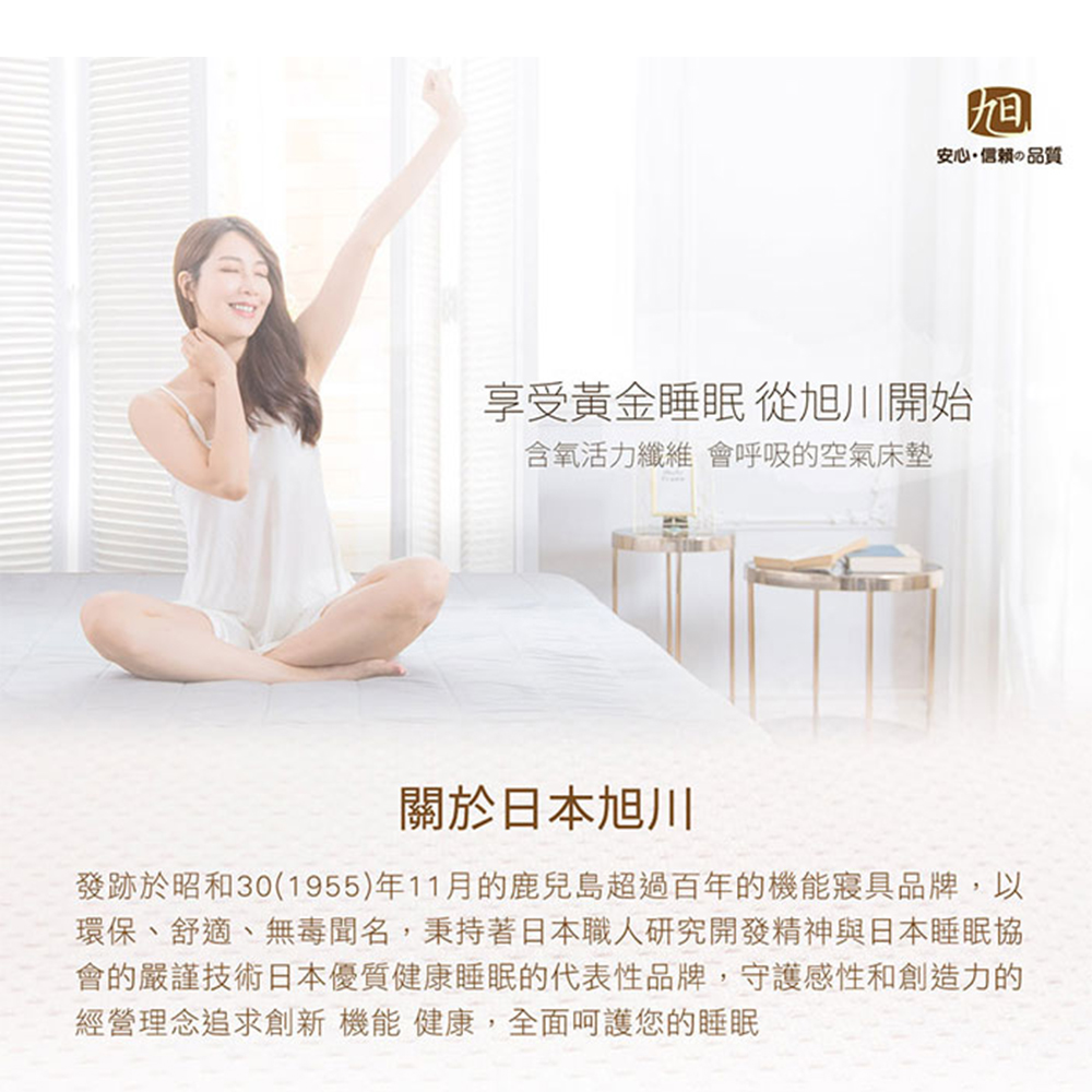 【日本旭川】AIRFit氧氣活力 維恩冬夏兩用空氣纖維支撐床墊 2.5CM, , large