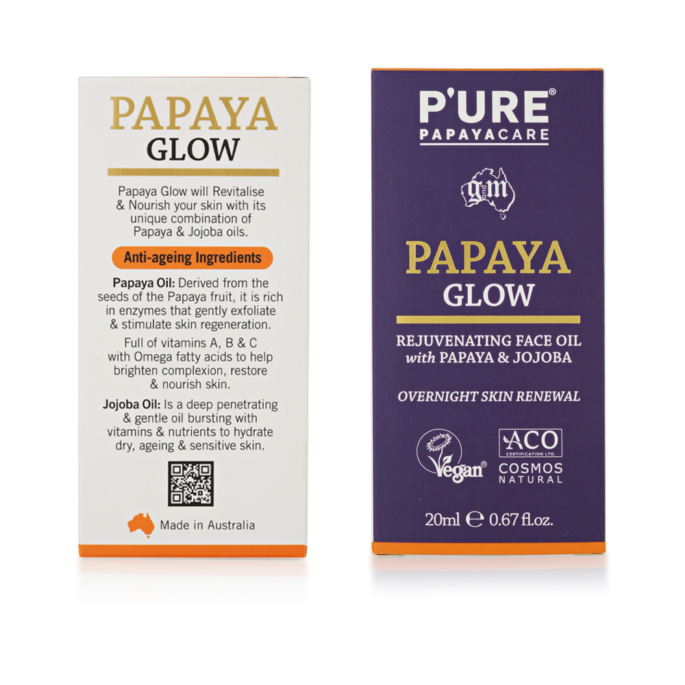 【澳洲Pure Papayacare】木瓜亮澤滋養精華油(4入組 20ml/瓶), , large
