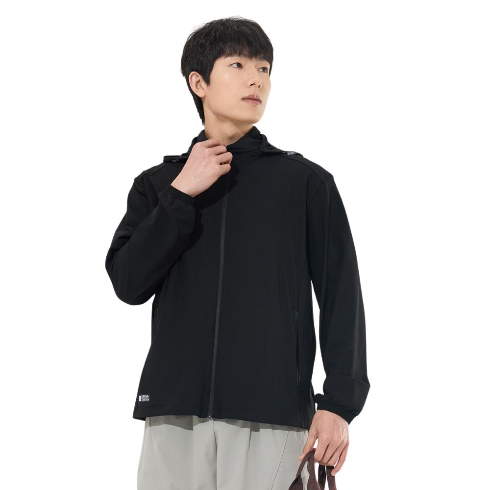 【億子洪】SGS認證 冰絲防曬外套-男款 黑色 4XL 【25688】, , large
