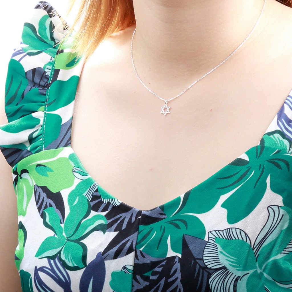 【Angel & Me】Hexagram s925 sterling silver necklace Valentine Day gift, , large