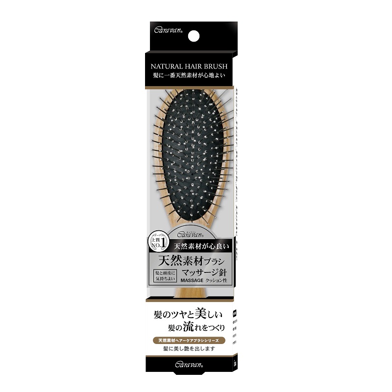 Wooden scalp air cushion brush, , large
