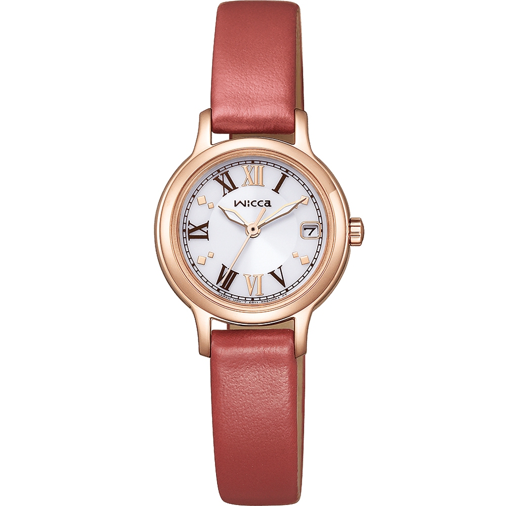 CITIZEN 星辰 Wicca 情人節推薦款 太陽能女錶-24mm KH4-963-14, , large
