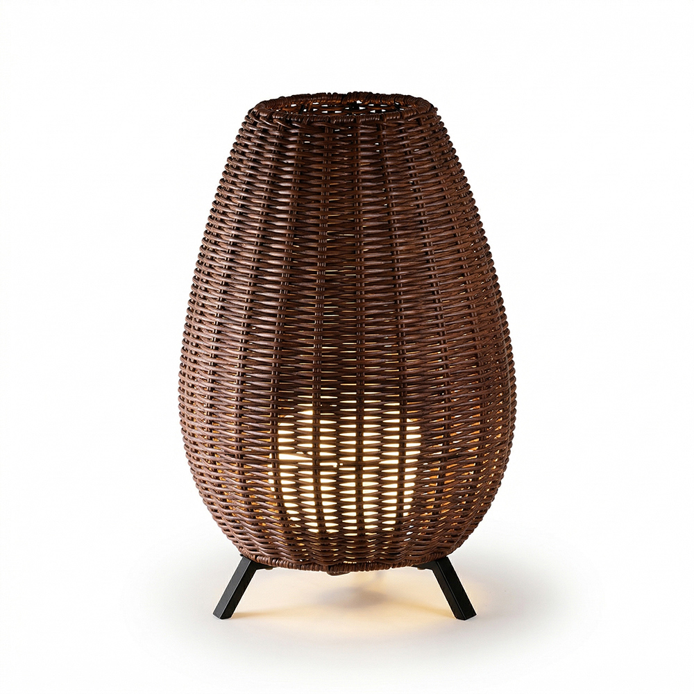 【H&R安室家】31X47手工藤編 戶外景觀燈 氣氛落地燈HR23161, , large