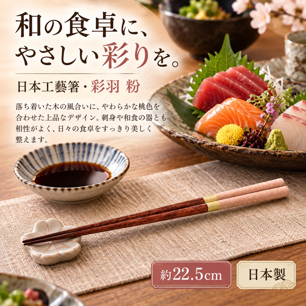 【HIYASU日安工坊】日本工藝箸-彩羽 粉, , large