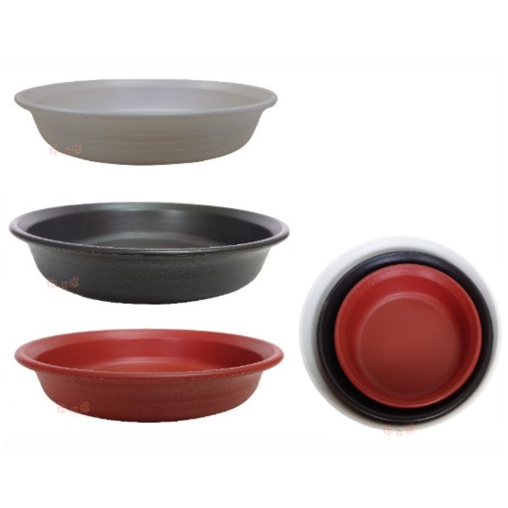 Plain Pot Saucer (High Deep Tray) White &ndash; 7 inch, , large