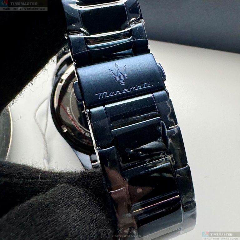[星晴錶業]MASERATI手錶,44mm,R8873640023寶藍色錶面寶藍錶殼寶藍精鋼錶帶款, , large