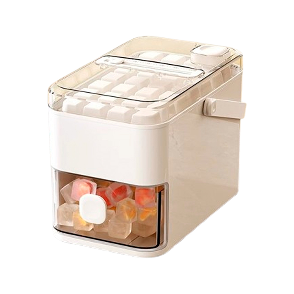 [High-Quality Living] Drawer-Type Lightweight and Portable Press-Type Ice Maker | Ice Storage Box | Press-Type Ice Maker | Ice Storage Box | Ice Maker Mold | One-Click Demolding | Ice Cube Mold | Ice Cubes, , large