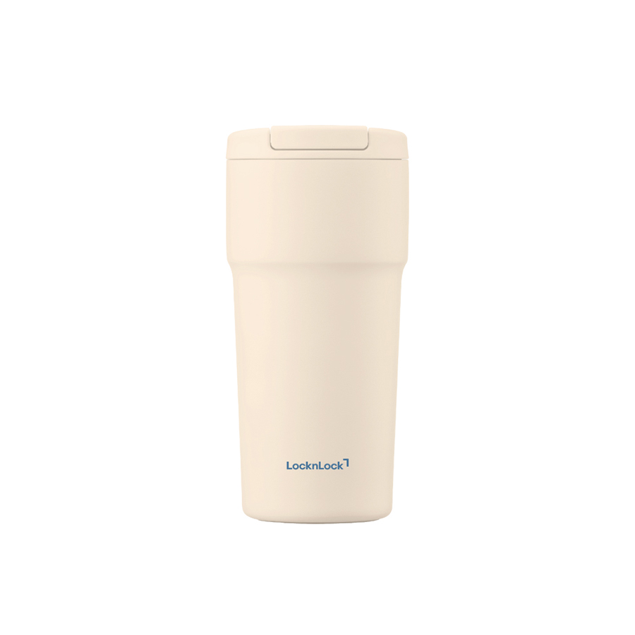 樂扣奶霜瓷感彈蓋隨行杯550ml, , large