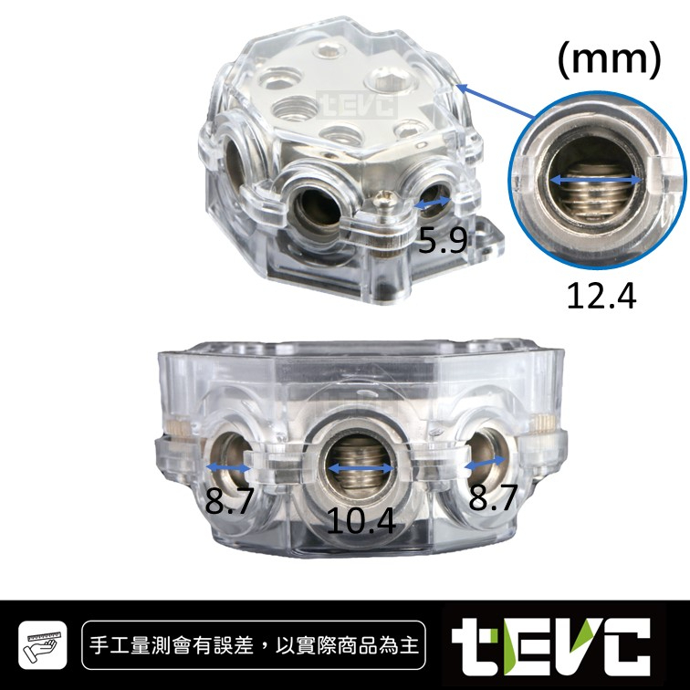 《tevc》BS002 分線盒 一進五出  集線器 接地盒 分線器, , large