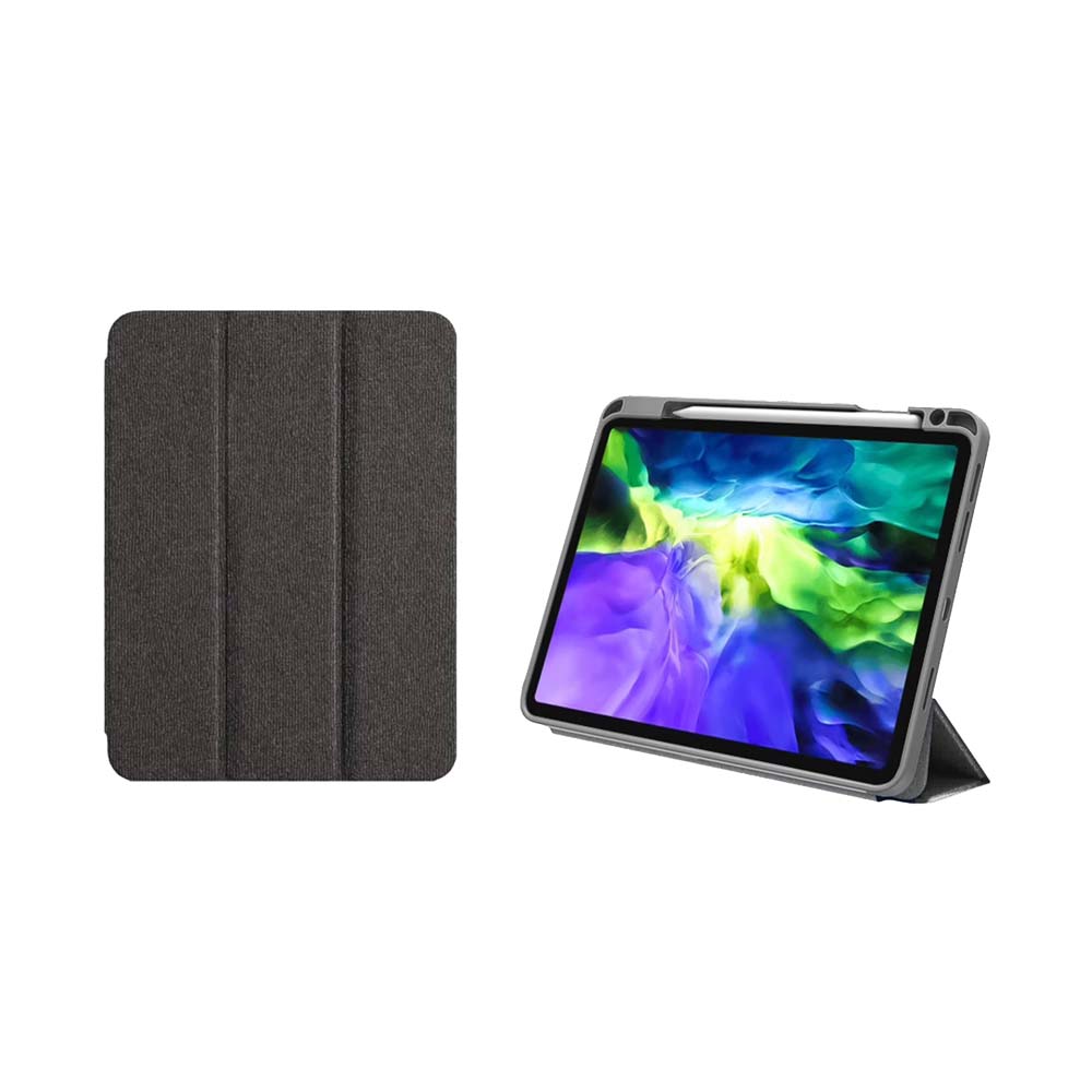【山水之寶】ZGA iPad 11代 A16（2025版）、iPad第10代10.9吋保護套 酷派系列 三角折內置筆槽平板保護殼, 牛仔灰, large