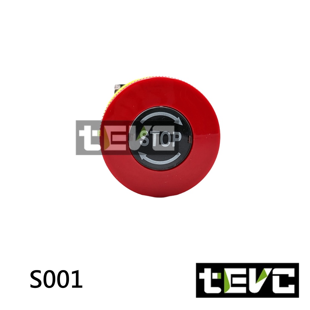 《tevc》S001 電動車用 急停開關 22&phi; 緊急停止開關 停止開關 22mm 一常開/一常閉 二路常閉, , large