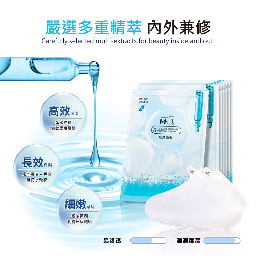 【ME5】K034 Botanic Squalane Nourishing Foot Mask ( 1 piece ), , large