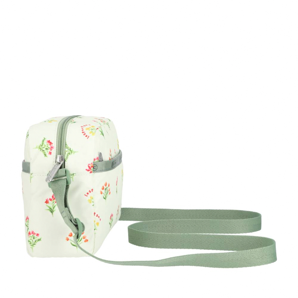 Lesportsac Daniella Crossbody 拉鍊斜背包 側背包 通勤隨身包 送禮 禮物 推薦 女包(盛夏草原) L261-2434PB-HG15, , large