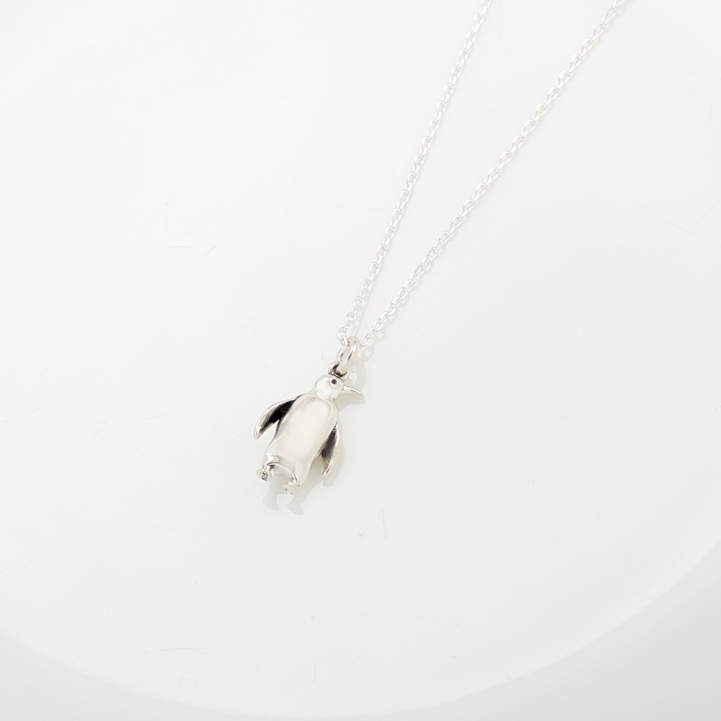 【Angel & Me】Lucky penguin s925 sterling silver necklace Birthday gift, , large