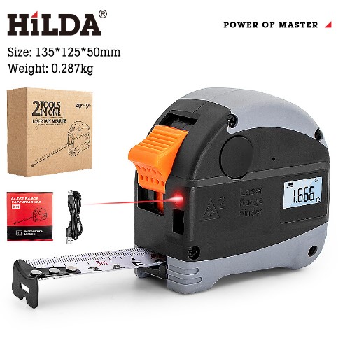 【HILDA】希爾達電動工具 雷射捲尺 5米捲尺+30米雷射距離, , large