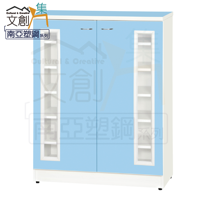 【文創集】巴特 環保2.7尺南亞塑鋼開門鞋櫃(客約商品), , large