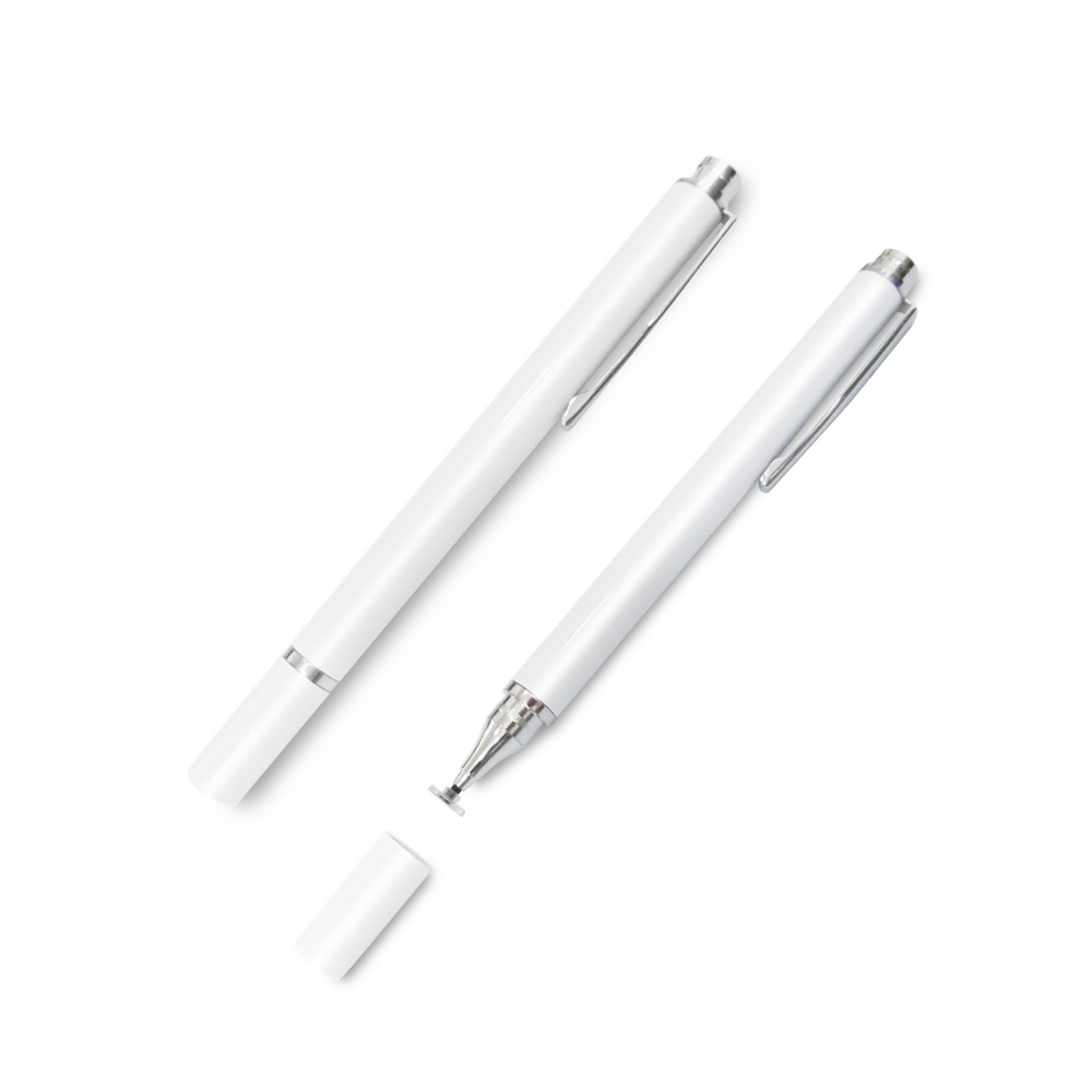 (8-Pack)[DP15 Arctic White]Clip Disc Fine Capacitive Stylus Pen, 白, large