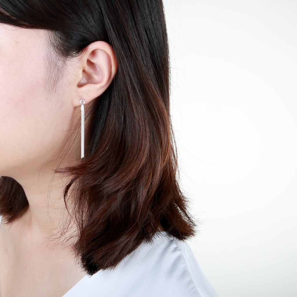 【Angel & Me】Italy Elegant tassel s925 sterling silver earrings Birthday gift, , large