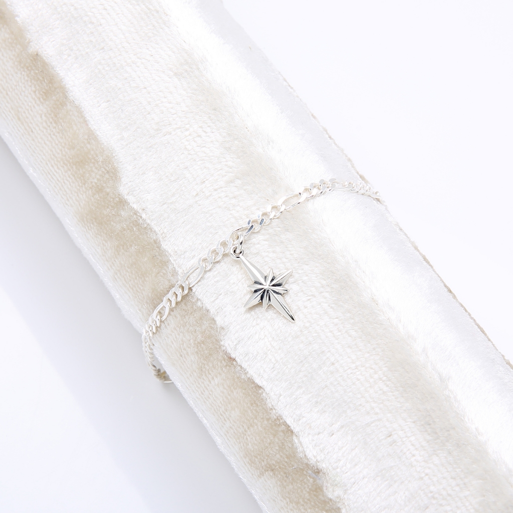 【Angel & Me】North Star Polaris s925 sterling silver bracelet model birthday gift, , large
