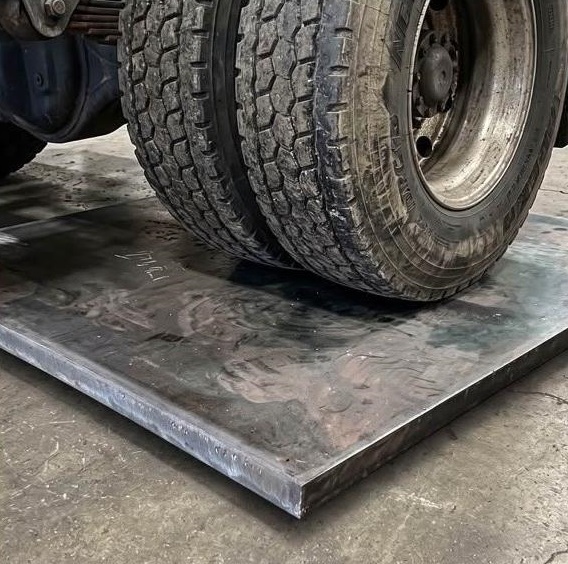 【 SHAONIANNA.TW 】55&times;55cm 黑鐵板 10mm厚 重型鋼板 底座承重板 工業用鐵板 機械底板 加重底板, , large