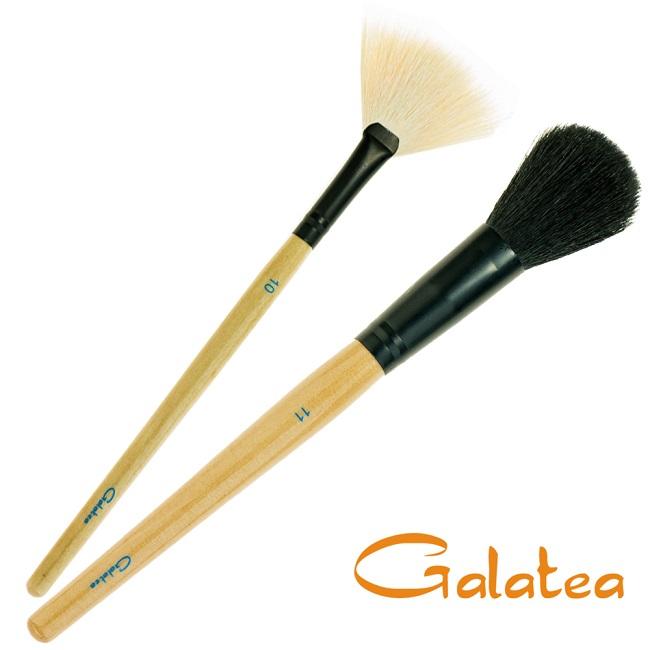 【Galatea葛拉蒂】彩顏系列-羊毛扇形餘粉刷+腮紅刷, , large