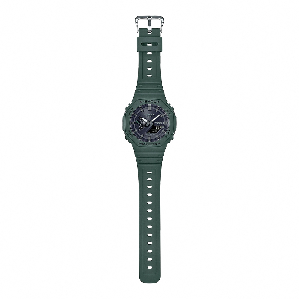 CASIO 卡西歐 G-SHOCK 藍牙 八角 太陽能 電子錶 GA-B2100-3A, , large