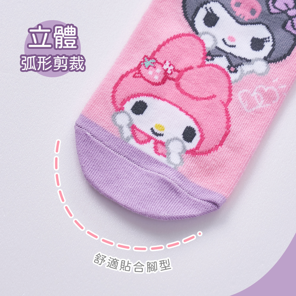 (多款)Sanrio 三麗鷗 酷洛米與美樂蒂童襪 KU-A510【旺達棉品】, , large