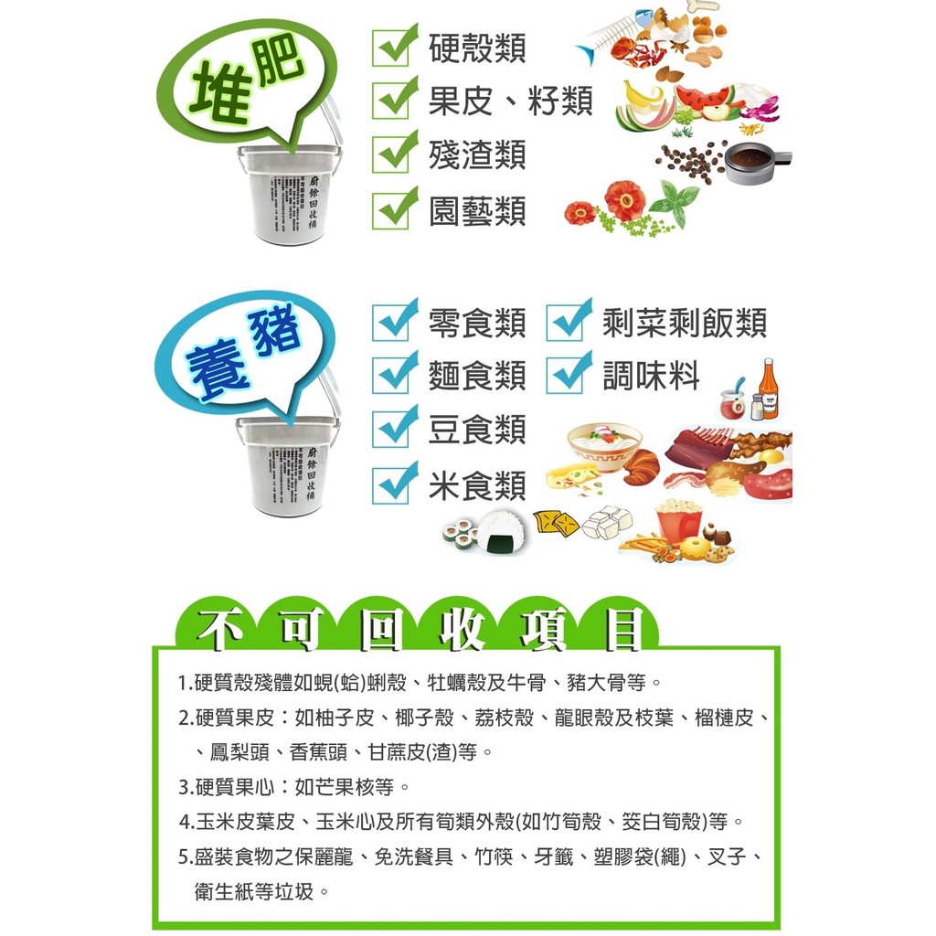 GS MALL 台灣製造 18公升 菜渣廚餘回收桶 廚餘回收桶 回收桶 廚餘桶 菜渣桶 廚餘收納 菜渣回收桶 清潔桶, , large