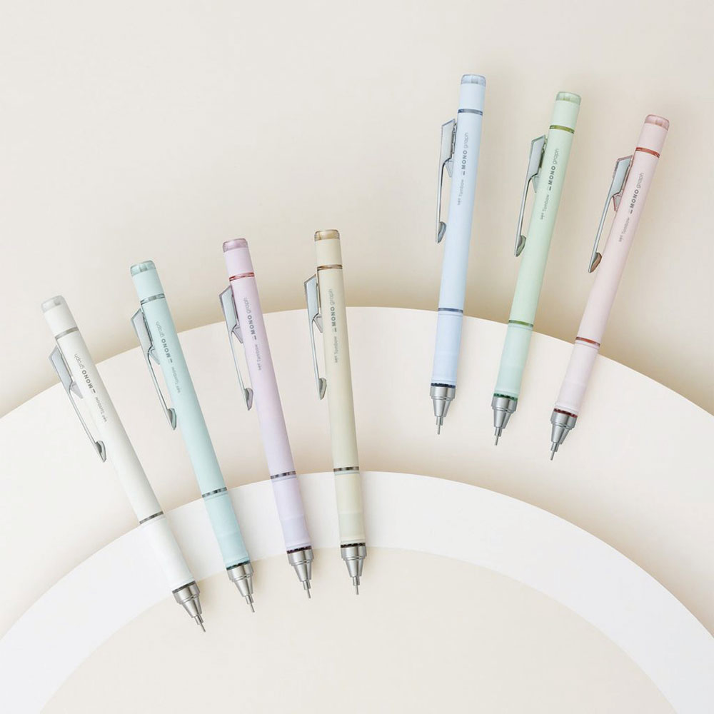 【TOMBOW】蜻蜓牌 MONO graph GRIP 自動鉛筆 0.5mm Grayish色系 /支 DPA-152E 淺藍色, , large