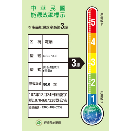 【萬國牌】 15人份 機械式 電子鍋 NS-2700S / NS2700S萬國9061, , large