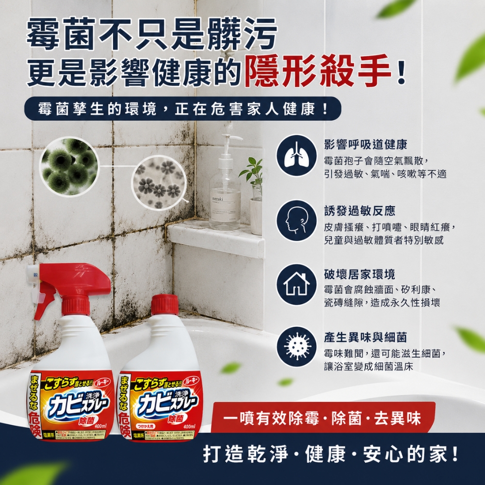 〔本野有限公司〕日本第一石鹼浴廁除霉噴霧系列400ML, , large