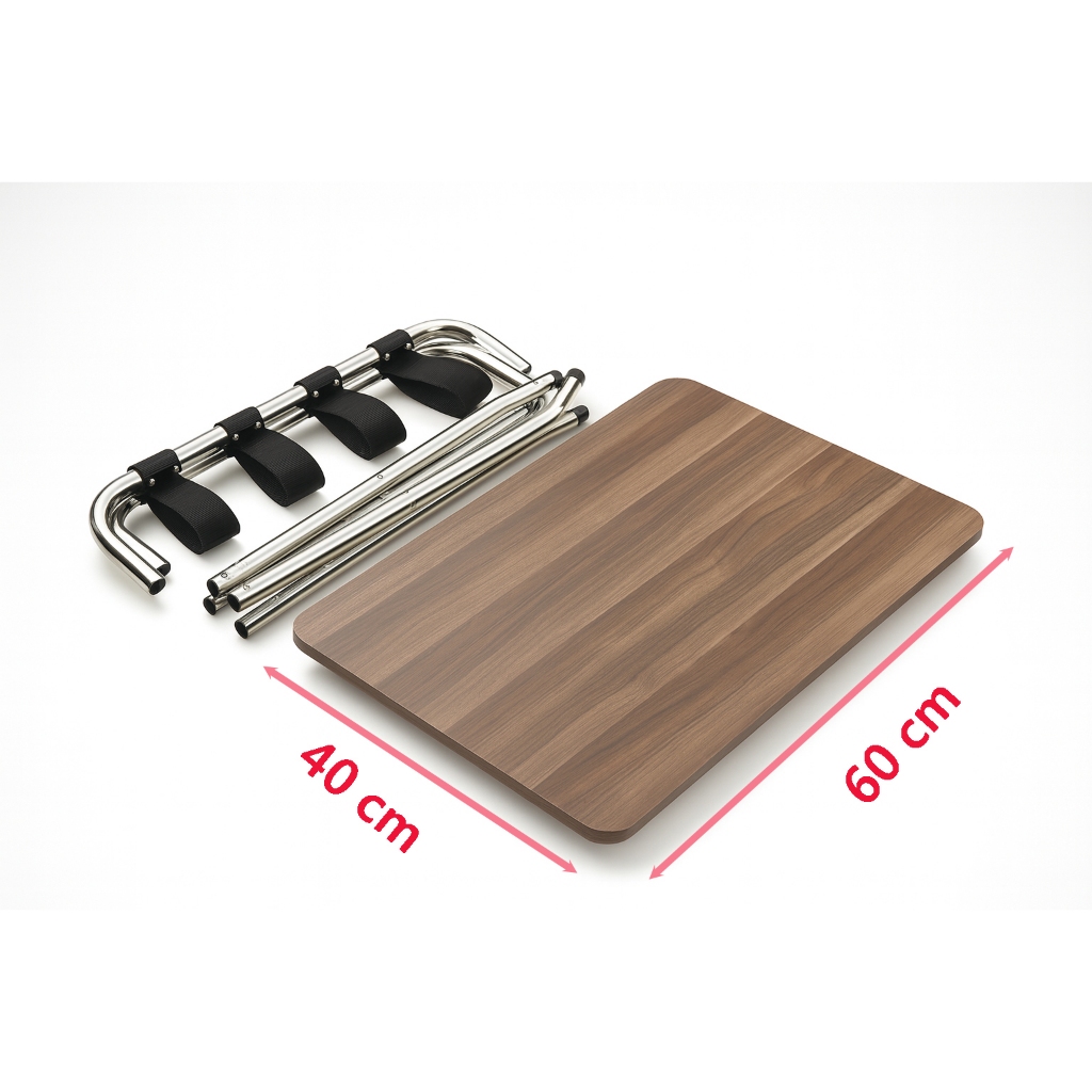 【ROOMIX】機車可載 折疊桌 露營桌 邊桌 工業風 快組 耐重60kg 免工具安裝 台灣製造｜便攜戶外桌 租屋桌, , large