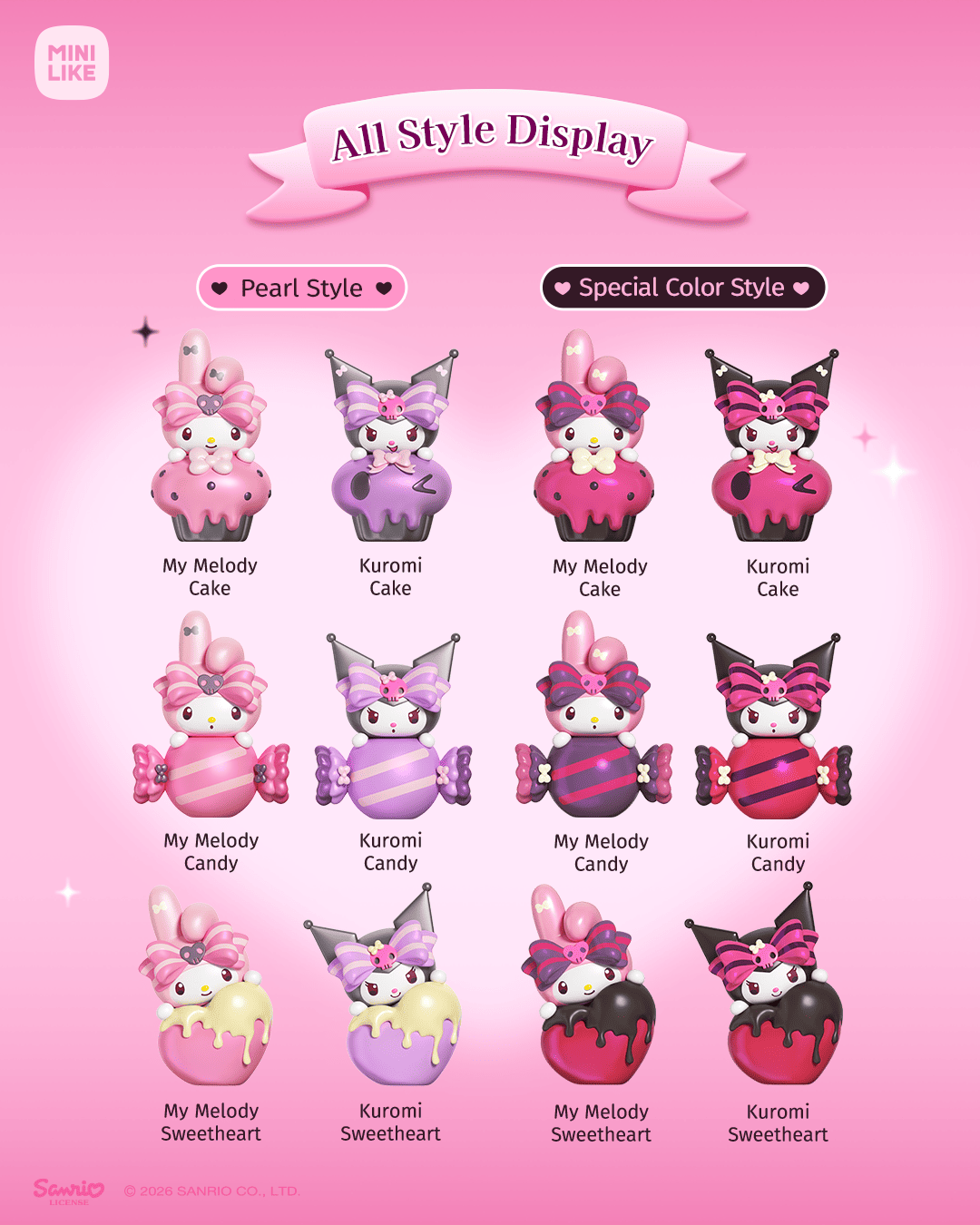 【際洋文化】My Melody&Kuromi糖心蜜約系列萌趣豆, , large