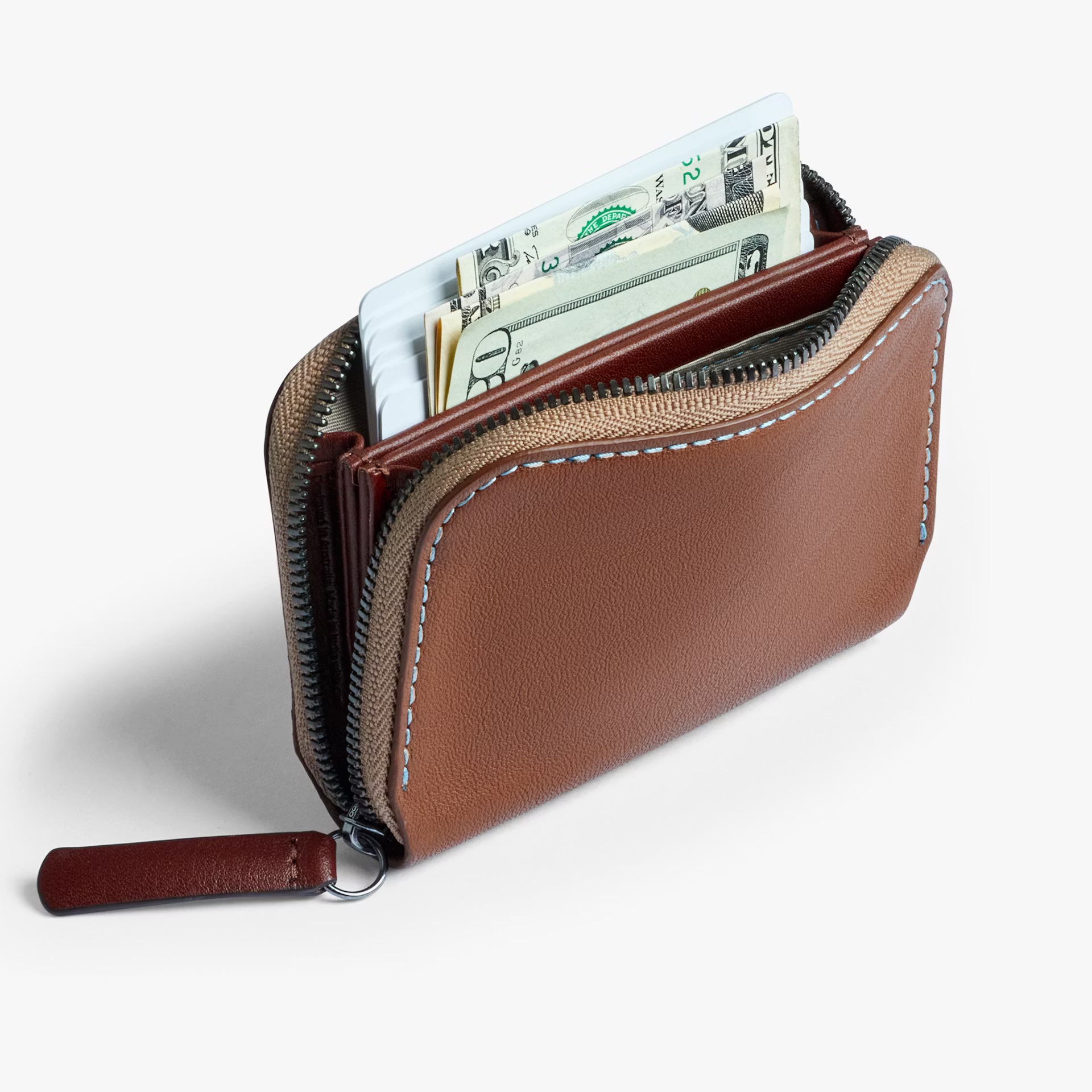 Bellroy Folio Mini 小錢包 卡片收納包 拉鍊包 零錢包 優質皮革(可可色）-WFMA, , large